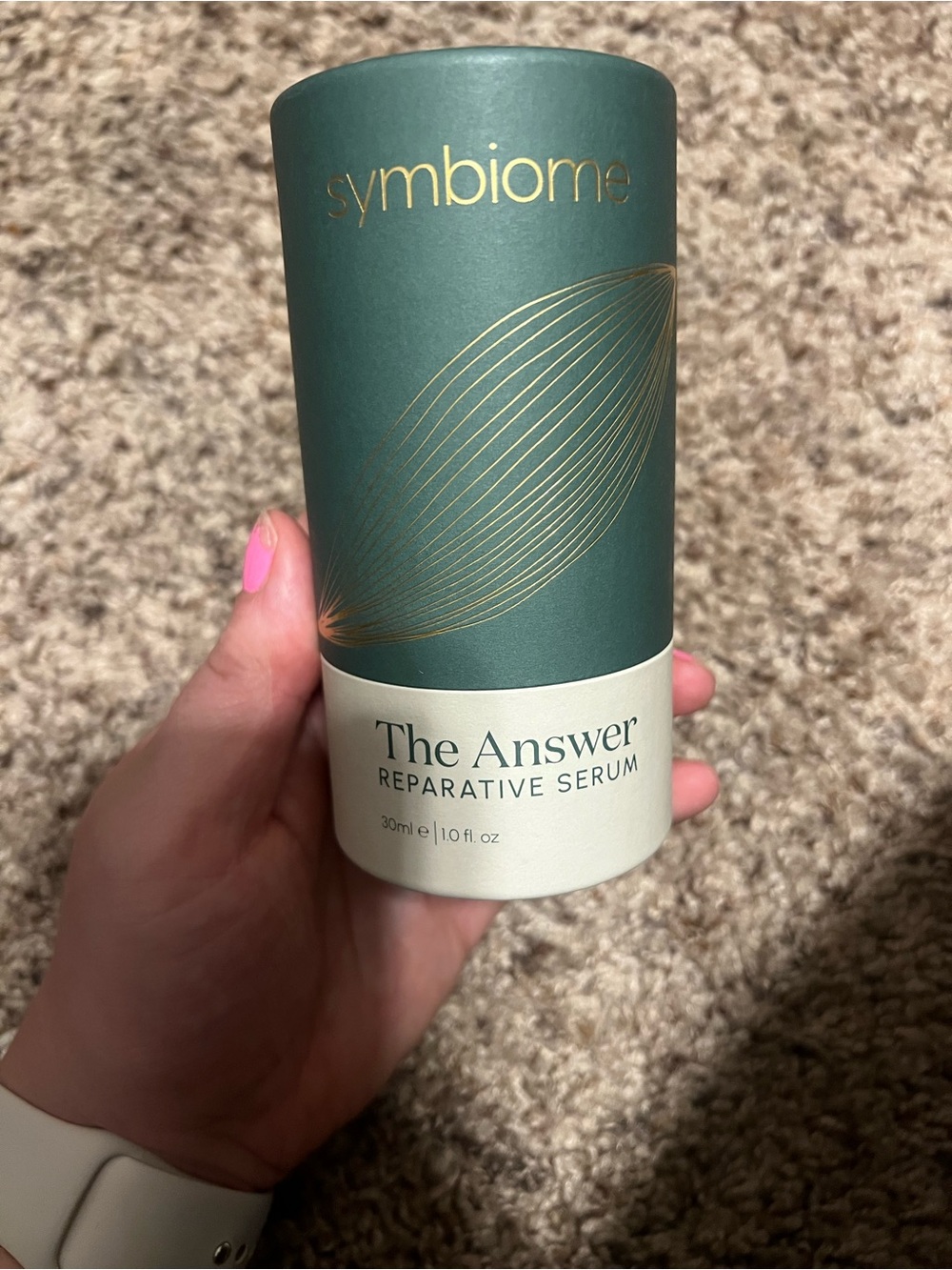 Symbiome The Answer Reparative Serum - Green & Cream